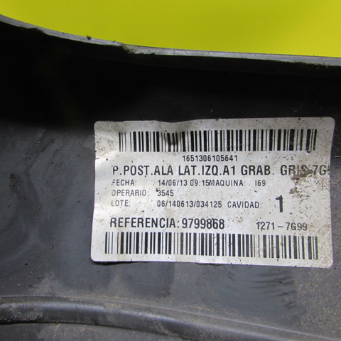 MERCEDES A6398801271 Бампер задний, левая часть в наличии Ужгород