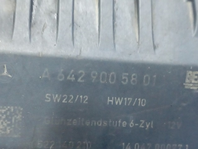 Реле свечей накаливания A6429005801 MERCEDES