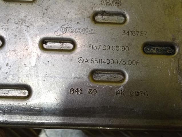 MERCEDES A6511400075 Радиатор системы EGR рециркуляции выхлопных газов в наличии Ужгород