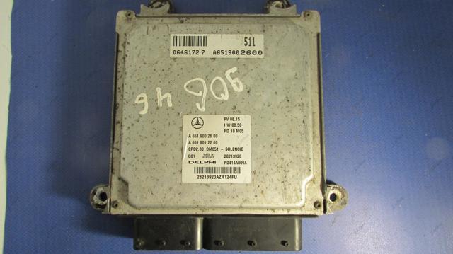 Электронный блок управления двигателем A6519002600 MERCEDES