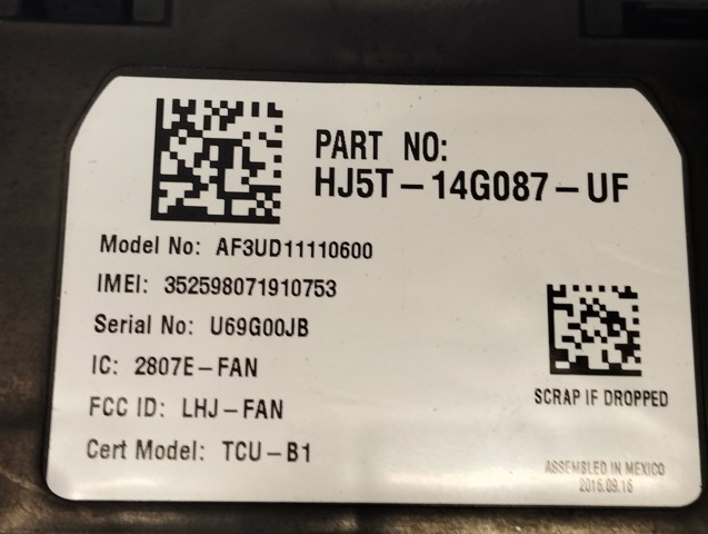 FORD HJ5T14G087UF в наличии Ужгород