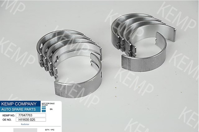 Комплект подшипников скольжения коленвала 77647763 KEMP