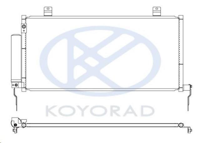 KOYORAD CD030528 Радиатор кондиционера в наличии Львов