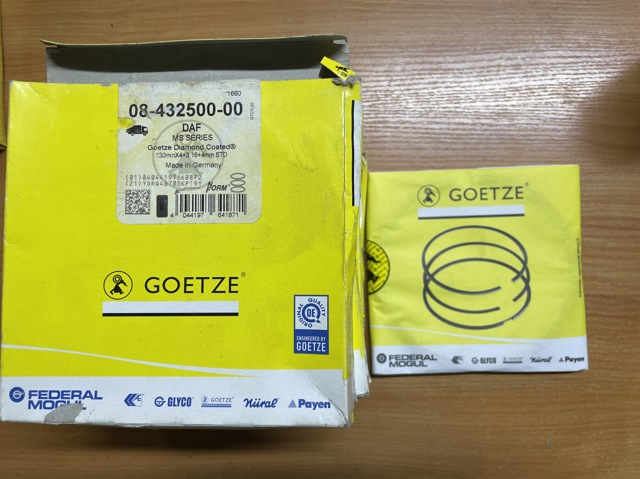 GOETZE 0843250000 Комплект поршневых колец на 1 цилиндр, стандарт в наличии Каменское