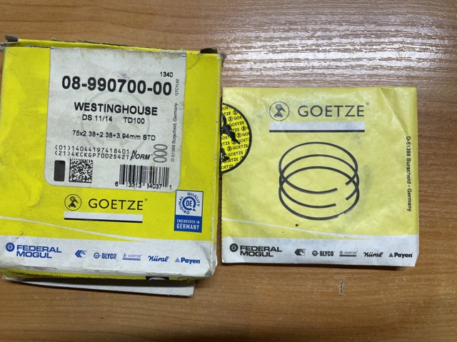 GOETZE 0899070000 Кольца поршневые компрессора на 1 цилиндр, STD в наличии Павлоград