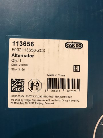 113656 CARGO Генератор купить в Чернигов
