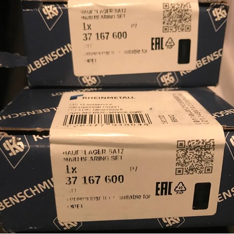 KOLBENSCHMIDT 37167600 Вкладыши коленвала коренные, комплект, стандарт (STD) в наличии Павлоград