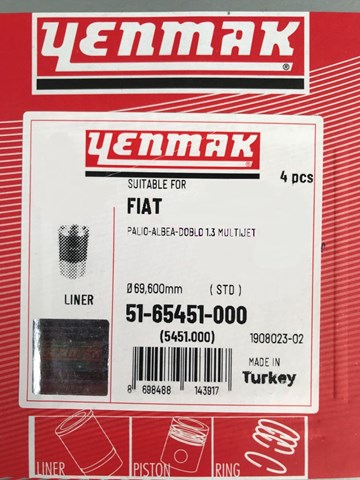 Гильза цилиндра 5451000 YENMAK