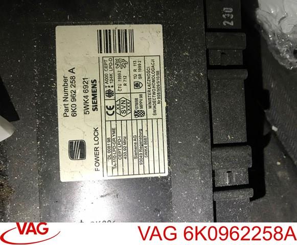 Блок комфорта передней двери 6K0962258A VAG