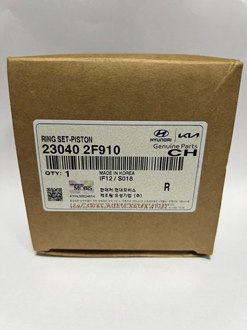 HYUNDAI 230402F910 Кольца поршневые комплект на мотор, STD. в наличии Черновцы