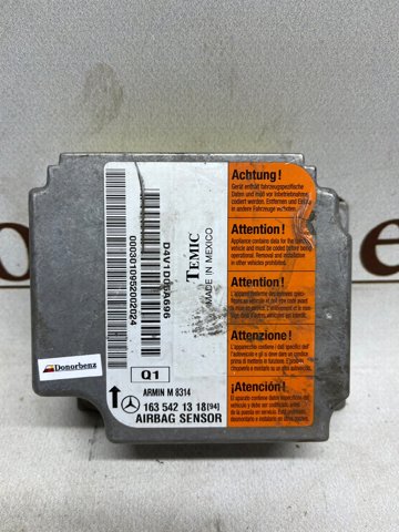 Блок управления airbag A1635421318 MERCEDES