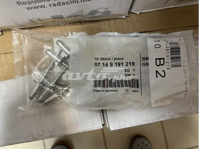 BMW 07149191219 Пистон (клип) крепления подкрылка переднего крыла в наличии Днепр