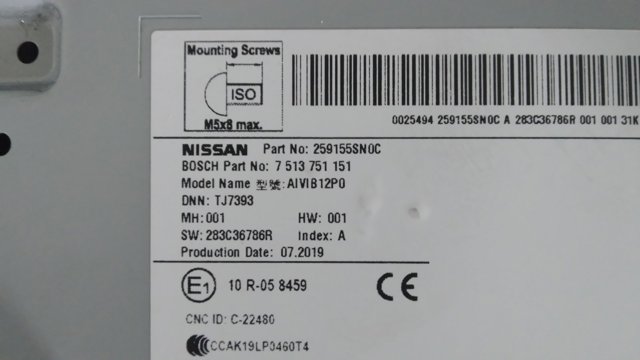 NISSAN 259155SN0C Магнитола в наличии Черновцы