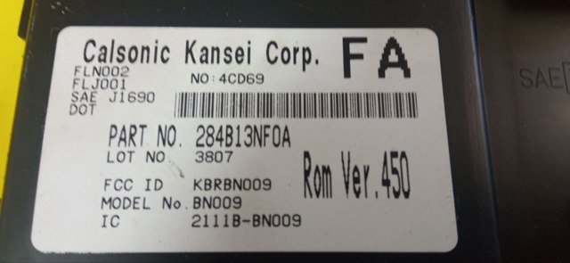 Блок управления комфортом 284B13NF0A NISSAN