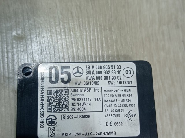 A0009055103 MERCEDES Радарный датчик дистанции купить в Днепр