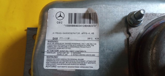 A1668600302 Подушка безопасности (AIRBAG) пассажирская купить Хмельницкий