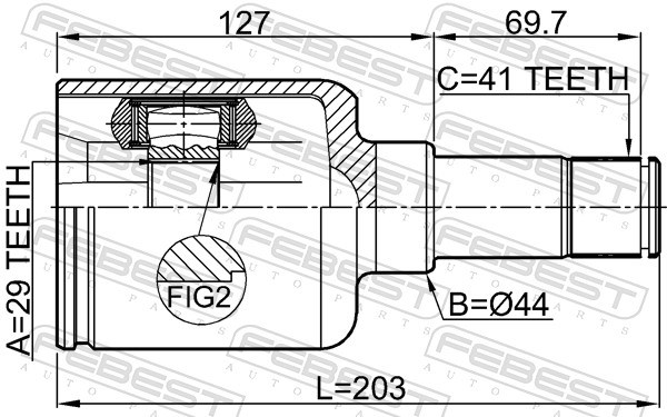 FORD 1787348 ШРУС внутренний передний левый в наличии Каменское