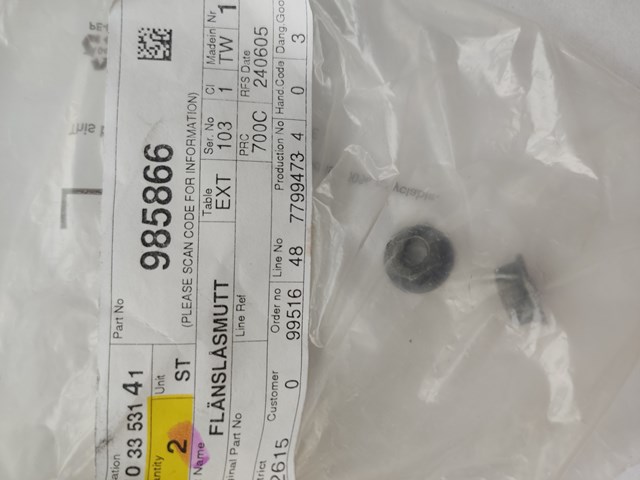 Гайка выпускного коллектора 985866 VOLVO