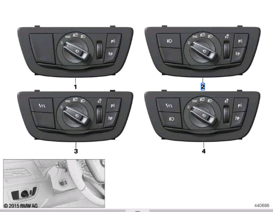 BMW 61319472976 Переключатель света фар на "торпедо" в наличии Винница