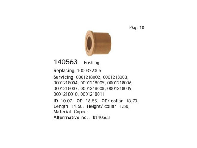 Втулки стартера 140563 CARGO