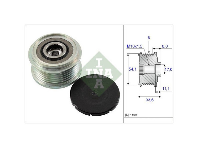 Шкив ремня генератора Citroen C5 1