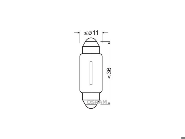 Лампочка накаливания 6418 OSRAM
