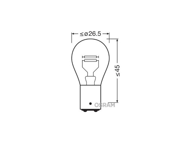 Лампа автомобильная 7225 OSRAM