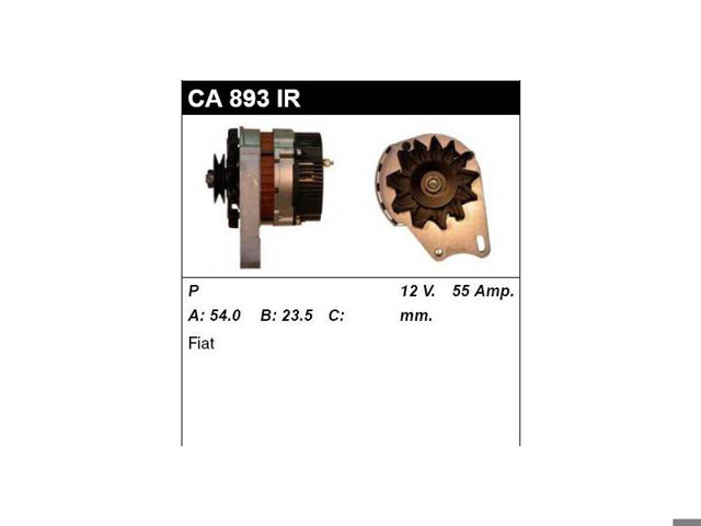Генератор автомобиля CA893IR MSG Rebuilding
