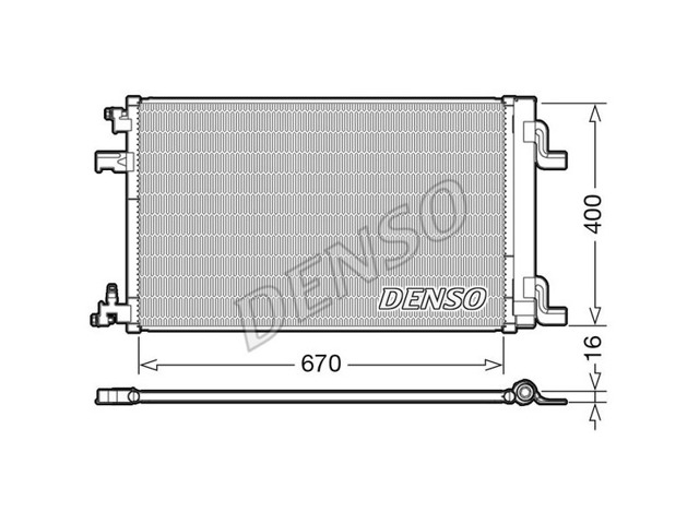Конденсатор кондиционера DCN20002 DENSO