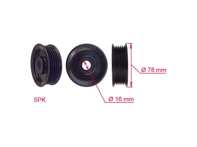 Шкив насоса гидроусилителя руля FO010PUL MS GROUP