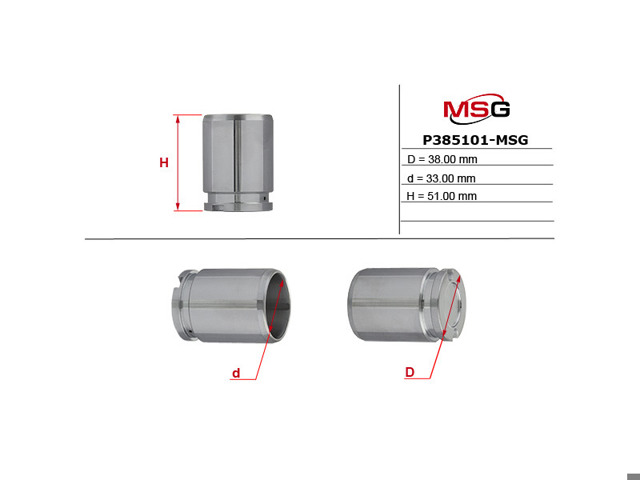 Поршень тормозного суппорта заднего P385101MSG MS GROUP
