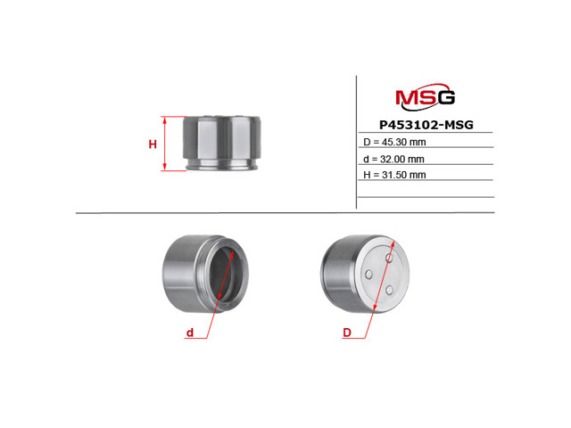 Поршень тормозного суппорта переднего P453102MSG MS GROUP