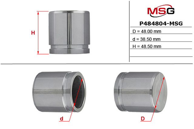 P484804MSG MS GROUP Поршень суппорта тормозного переднего купить в Ужгород