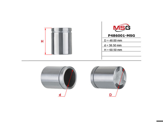 P486001MSG MS GROUP Поршень суппорта тормозного переднего купить в Хмельницкий
