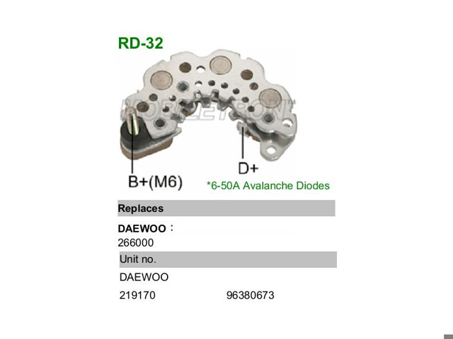 Диодные мосты генераторов RD32 Mobiletron
