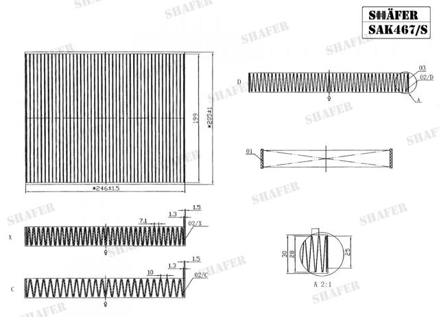 SAK467S SHAFER Фильтр салона купить в Львов
