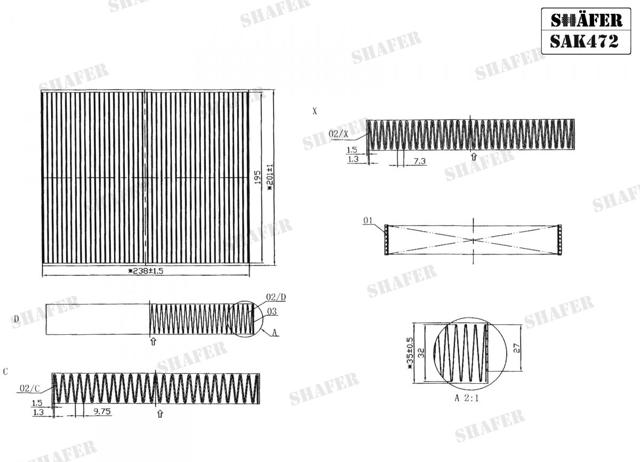 SAK472 SHAFER Фильтр салона купить в Кривой Рог