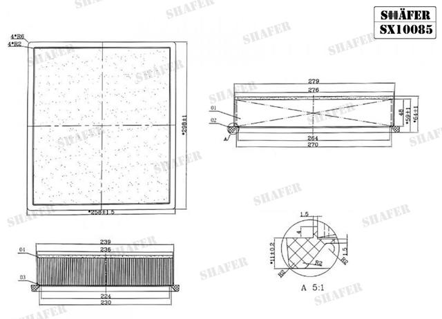 SHAFER SX10085 Воздушный фильтр в наличии Украина