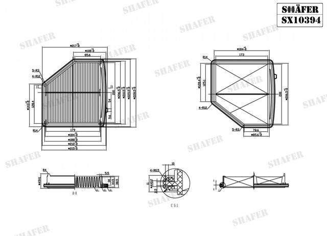 Воздушный фильтр SX10394 SHAFER