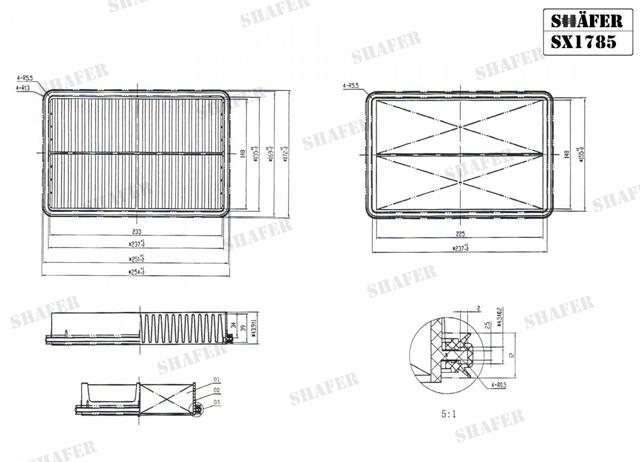 SX1785 SHAFER Воздушный фильтр купить в Хмельницкий