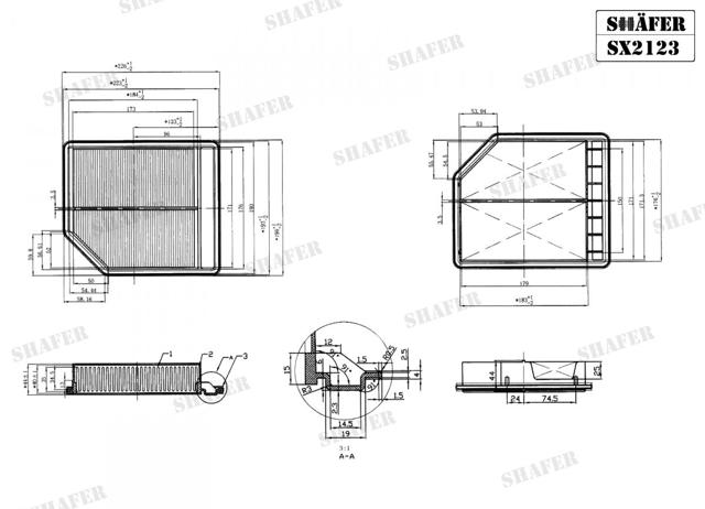 SHAFER SX2123 Воздушный фильтр в наличии Житомир
