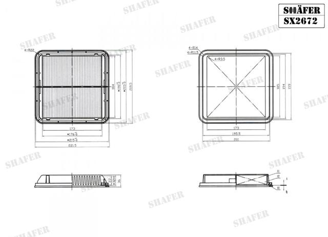 SHAFER SX2672 Фильтр воздушный в наличии Сумы