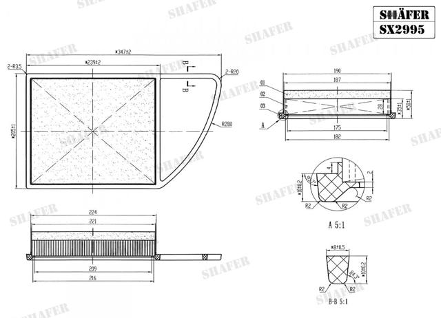 SHAFER SX2995 Воздушный фильтр в наличии Львов