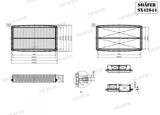 SX42844 Фильтр воздушный купить Тернополь