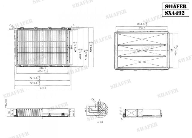 SX4492 SHAFER Фильтр воздушный купить в Хмельницкий