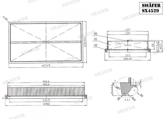 SHAFER SX4529 Воздушный фильтр в наличии Львов