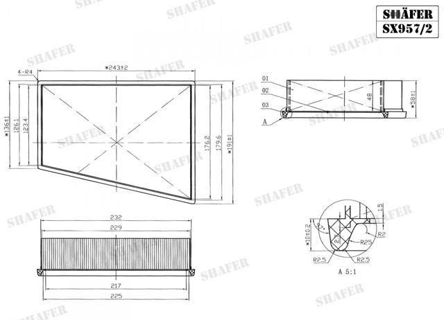 SX9572 SHAFER Фильтр воздушный купить в Чернигов