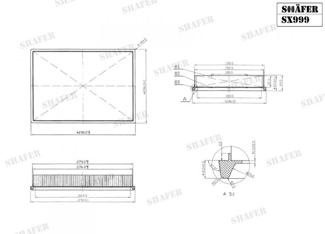 SHAFER SX999 Фильтр воздушный в наличии Ужгород