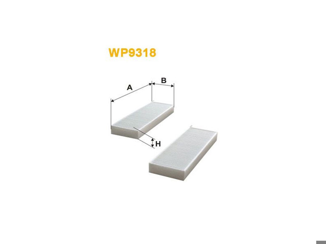 Фильтр воздушный отопителя WP9318 WIX