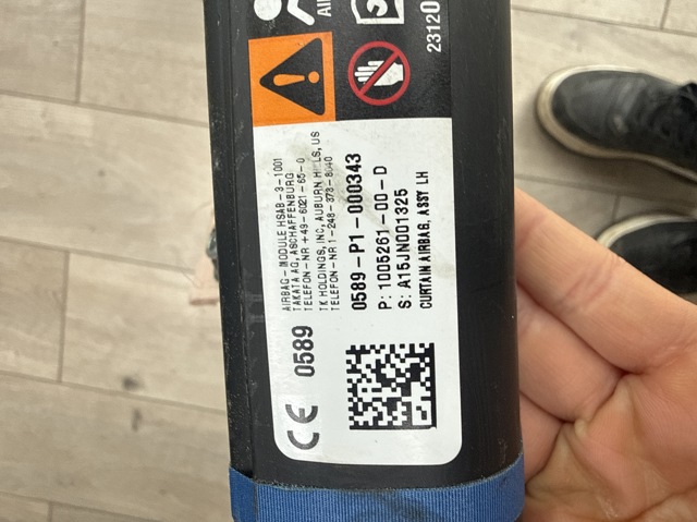 100526100D TESLA Подушка безопасности (AIRBAG) двери передней левой купить в Чернигов